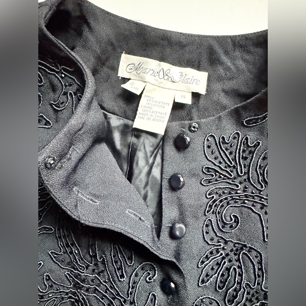 Vintage Marie St. Claire Dress Suit Size 14 - Picture 4 of 7
